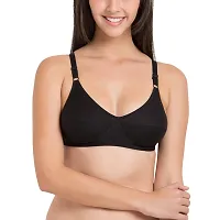 SOUMINIE Women's Cotton Non-Padded Non-Wired Everyday Bra (SLY-935_Yellow Black_30C) Pack of 2-thumb1
