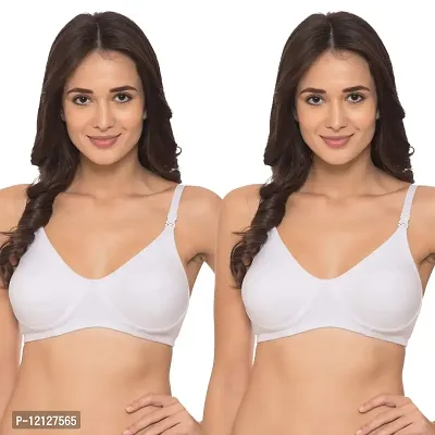 Buy Tweens Women's Lightly Padded Non-Wired Active Sports Bra (TW-275_Coral_30B)  Pack of 2 Online In India At Discounted Prices