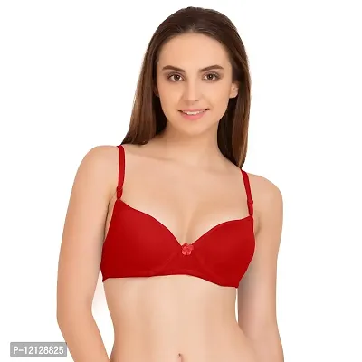 Buy Red Women's Push-up Heavily Padded Bra Size-32B Online at Low Prices in  India 