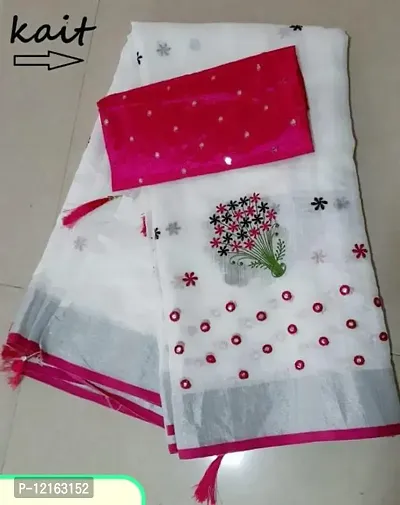 womens chanderi cotton saree