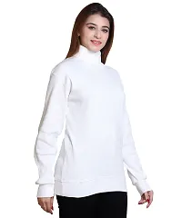 Women's Ribbed Turtleneck Highneck Pullover Sweater with Full Sleeves-thumb1