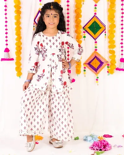 Girls Cotton Stitched Salwar Suit Sets 