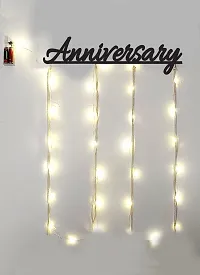 Khush Its Amazing Home Decor Wood Anniversary With LED Light Hanging Photo Display, DIY Picture Photo Frame Collage Set Includes Multi colour Clips-thumb2