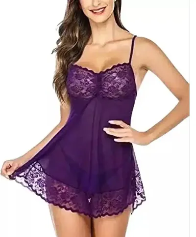 Stylish Net Lace Baby Dolls For Women