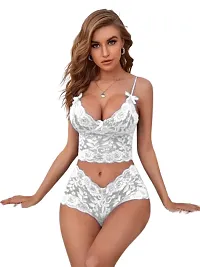 Classic Lace Solid Lingerie set for Women-thumb2