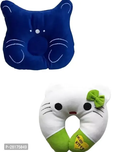 New Born Baby Pillow, Baby Cushi - Kitty Design Combo Pack