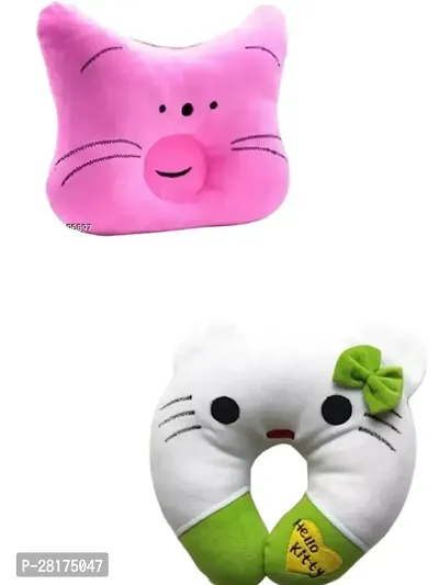 New Born Baby Pillow, Baby Cushi - Kitty Design Combo Pack-thumb0