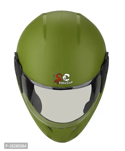 Classic Green Motorbike Helmet-thumb0