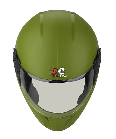 Classic Green Motorbike Helmet