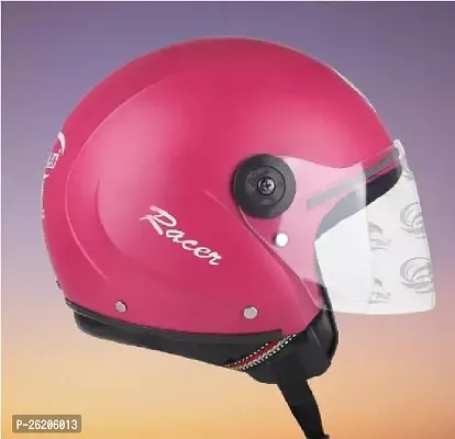Classic Pink Motorbike Helmet-thumb0