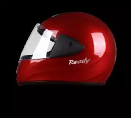 Classic Red Motorbike Helmet