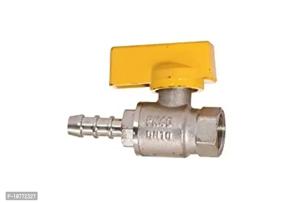pmw w - 1/2" Female Nozzle Iron Gas Valve (LPG and PNG) for Domestic and Commercial Use | Multicolour-thumb0