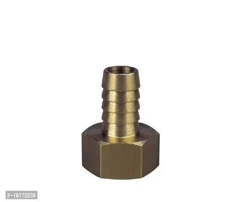 Pmw - Solid Brass Hose Tail Connector Barbed to BSP Female Thread. Pond/Pool/Hose Pipe Adapters 14 mm to 1/2" BSP Thread