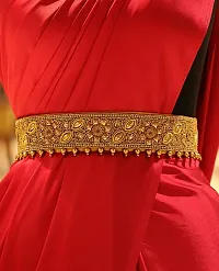 PMW - Aari Waist Belt For Sarees - Aari And Embroidery - Maggam Work Waist Belt - Pack Of 1-thumb1