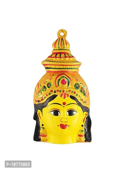 pmw - Metal Maa Durga Lakshmi Face Idol (7 inches)-thumb0