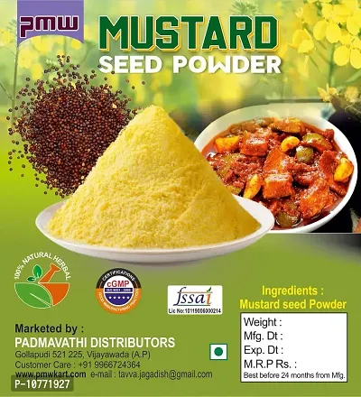 Pmw - Mustard Seeds Powder - Sarson Powder - 500 Grams