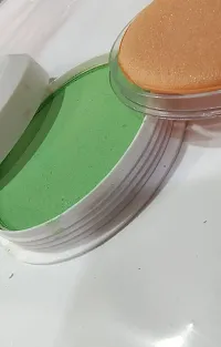 PMW - Make up Powder For Classical Dance And Bridal Makeup - mifi PANC-CAKE - Green Colour Makeup Powder-thumb1