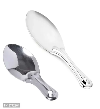 Pmw - Combo Pack - Rice Laddle & Idly Laddle Combo - Hastam - Rice Spoon - Idly Spoon - Serving Spoons