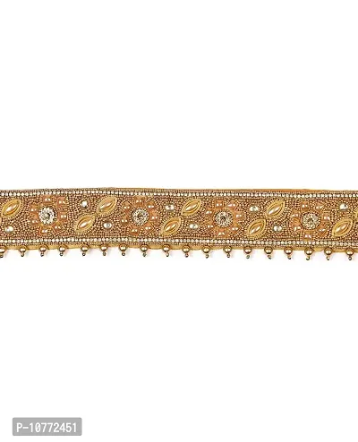 PMW - Aari Waist Belt For Sarees - Aari And Embroidery - Maggam Work Waist Belt - Pack Of 1-thumb0