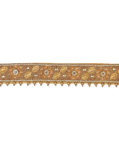 PMW - Aari Waist Belt For Sarees - Aari And Embroidery - Maggam Work Waist Belt - Pack Of 1