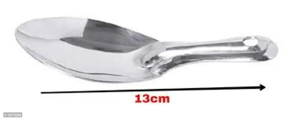 Pmw - Stainless Steel Idli Spoon - 5.1x12.7 Cms - Set of 2 - Idly Scooper - Idly Hastam-thumb3