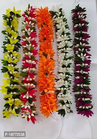 PMW - Aritifical Flower Mala - Flowers Dance Accessories - Pack of 5