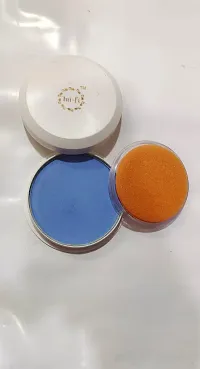 PMW - mifi PANC-CAKE - Make up Powder For Classical Dance Like Baratanatyam Kuchipudi Kathak - Blue Colour Makeup Powder-thumb1