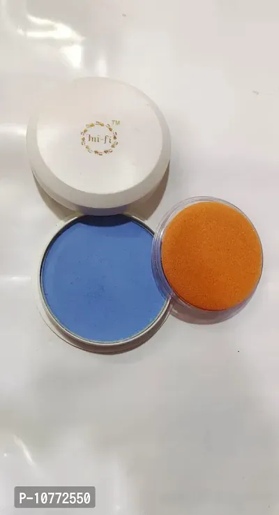 PMW - mifi PANC-CAKE - Make up Powder For Classical Dance Like Baratanatyam Kuchipudi Kathak - Blue Colour Makeup Powder-thumb2