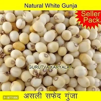 Pmw - 100% Natural & Rare White Gunja - Swetha Gunja - Rakt Gunja - Gurivanta - White Rosary Pea - Chanoti - Latumoni - 151 Pieces-thumb2