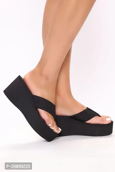 Stylish black Heel slipper For Women-thumb2