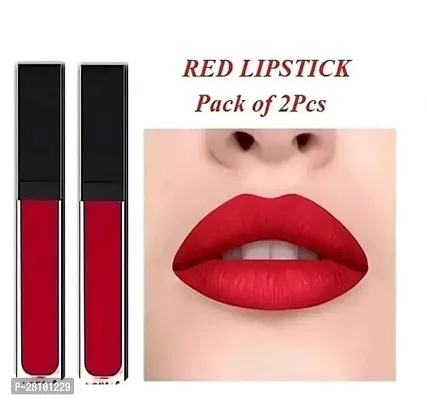 Long-lasting Red Matte Lipstick Pack of 2-thumb0