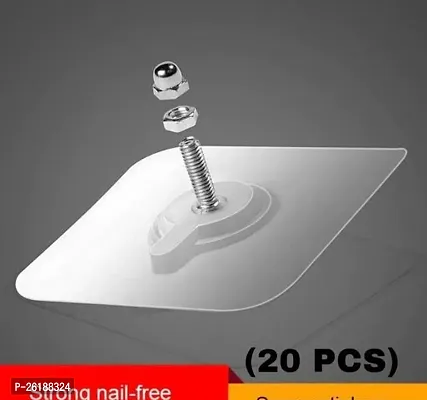 Self Adhesive Nails Wall Mount Non Trace Screw Hook Stickers Pack Of 5