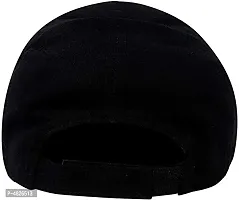 Stylish Cotton Navy Blue Solid Cap For Unisex-thumb1