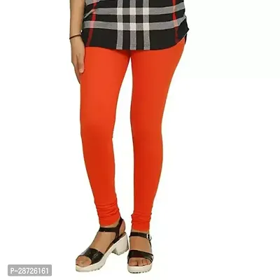 Fabulous Red Cotton Solid Leggings For Women Pack of 1-thumb0