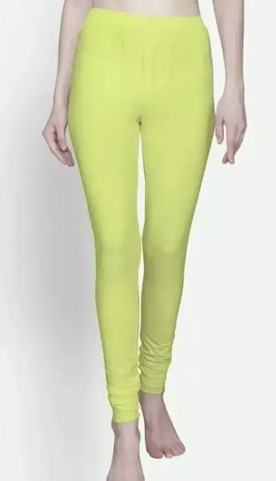 Stylish Fancy Lycra Solid Leggings For Women