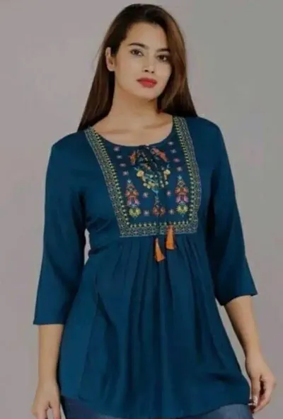 Stylish Rayon Kurta Bottom Set For Women