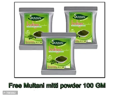 Suman Gold Indigo Powder best for Hair Colour| Hair Treatment | Hair Shine | Hair Growth (300 GM)