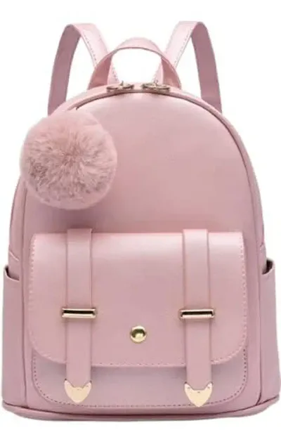 Stylish PU Textured Backpack