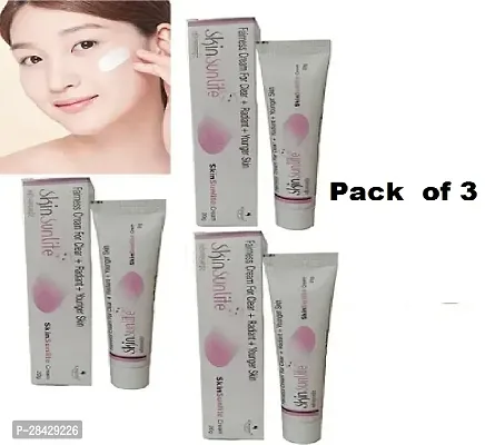 Skin Sun Lite Fairness Cream for All Skin Types Each (20g) Pack of 3