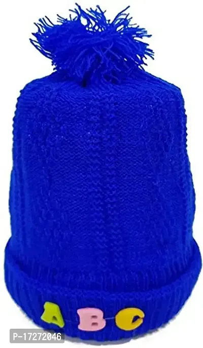 GOURAVSUMANA New Born Baby Winter Warm Fleece Knitted Woolen Cap for Kids Baby Boy's  Baby Girls (Multicolor, 3-6 Months)-thumb5