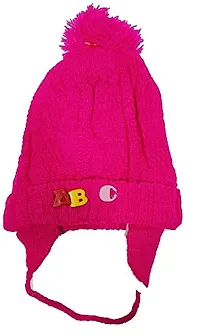 GOURAVSUMANA New Born Baby Winter Warm Fleece Knitted Woolen Cap for Kids Baby Boy's  Baby Girls-thumb3