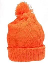 GOURAVSUMANA New Born Baby Winter Warm Fleece Knitted Woolen Cap for Kids Baby Boy's  Baby Girls-thumb2