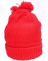 GOURAVSUMANA Baby Winter Warm Soft Kids Woolen Cap Boys  Girl's (Multicolor; 0-6 Months) Pack of 2-thumb2