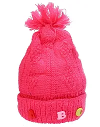 GOURAVSUMANA Baby Winter Warm Soft Kids Woolen Cap Boys  Girl's (Multicolor; 18-24 Months) Pack of 2-thumb1