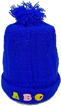 GOURAVSUMANA New Born Baby Winter Warm Fleece Knitted Woolen Cap for Kids Baby Boy's  Baby Girls-thumb2