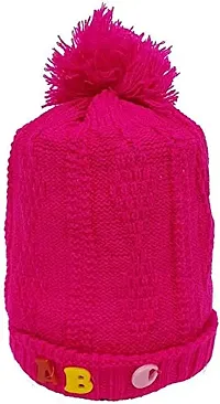 GOURAVSUMANA New Born Baby Winter Warm Fleece Knitted Woolen Cap for Kids Baby Boy's  Baby Girls-thumb4