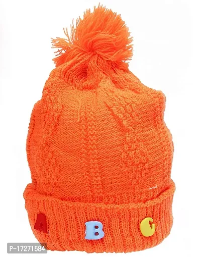 GOURAVSUMANA New Born Baby Winter Warm Fleece Knitted Woolen Cap for Kids Baby Boy's  Baby Girls-thumb4