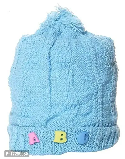 GOURAVSUMANA Baby Winter Warm Soft Kids Woolen Cap Boys  Girl's (Multicolor; 0-6 Months) Pack of 2-thumb5