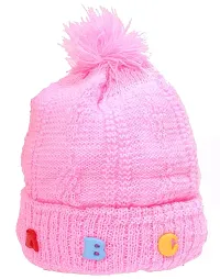 GOURAVSUMANA Baby Winter Warm Soft Kids Woolen Cap Boys  Girl's (Multicolor; 18-24 Months) Pack of 2-thumb1