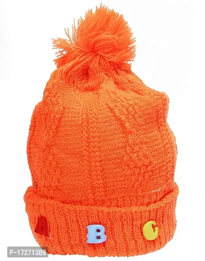 GOURAVSUMANA New Born Baby Winter Warm Fleece Knitted Woolen Cap for Kids Baby Boy's  Baby Girls-thumb2